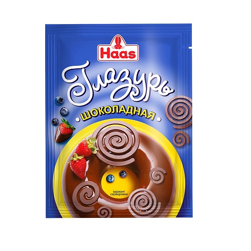 Haas глазурь шоколадная, 75 гр